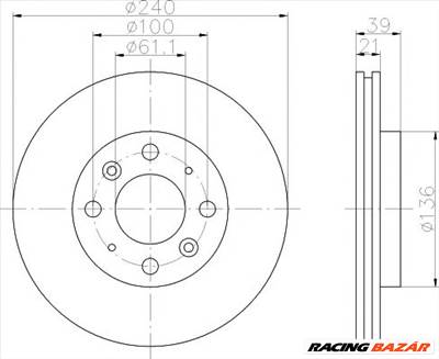 TEXTAR 92110300 - féktárcsa HONDA HONDA (GAC)