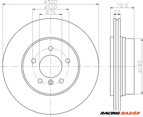 TEXTAR 92141603 - féktárcsa BMW 1. kép