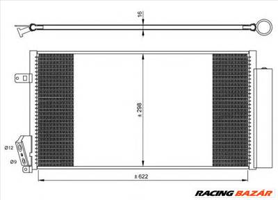 NRF 35940 - klíma kondenzátor FIAT OPEL VAUXHALL