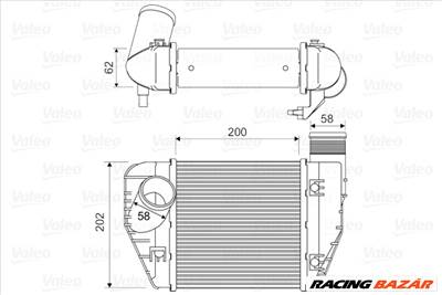 VALEO 818326 - töltőlevegő-hűtő AUDI