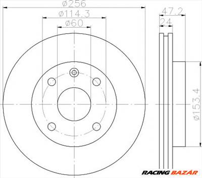 TEXTAR 92133600 - féktárcsa BAOJUN (SGMW) BUICK BUICK (SGM) CHEVROLET CHEVROLET (SGM) DAEWOO HOLDEN 