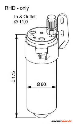 NRF 33200 - klíma szárítószűrő RENAULT