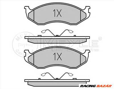 MEYLE 025 218 2217 - fékbetét JEEP KIA