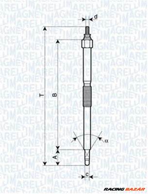 MAGNETI MARELLI 062900054304 - izzítógyertya NISSAN