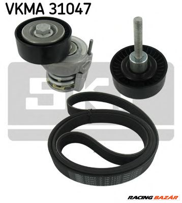 SKF VKMA 31047 - hosszbordás szíj készlet AUDI SEAT SKODA VW 1. kép