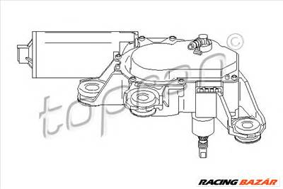 TOPRAN 111 300 - törlőmotor SEAT SKODA VW