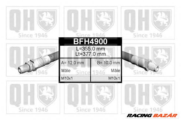 QUINTON HAZELL BFH4900 - fékcső FORD 1. kép