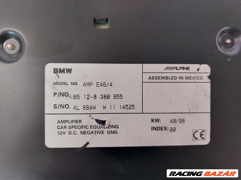 BMW E46 sedan gyári ALPINE erősítő eladó (001909) 65128380955 2. kép