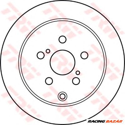 TRW DF4899 - féktárcsa TOYOTA TOYOTA (FAW) 1. kép