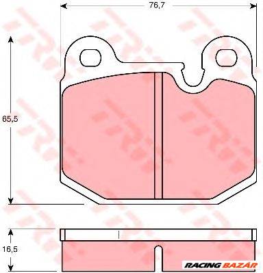 TRW GDB654 - fékbetét BMW