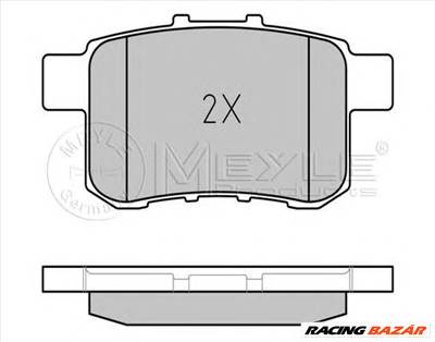 MEYLE 025 244 3514/W - fékbetét HONDA