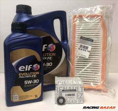 Dacia Sandero II 1.5dci gyári új olajcsere csomag Elf Evo Full Tech FE 5W30 6L 2012-2019-ig