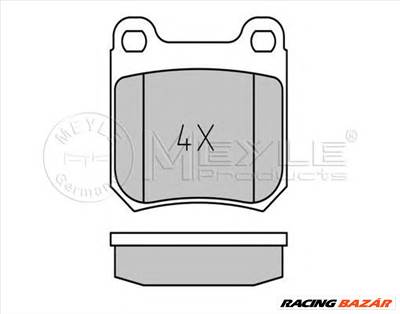 MEYLE 025 210 5015 - fékbetét OPEL SAAB VAUXHALL