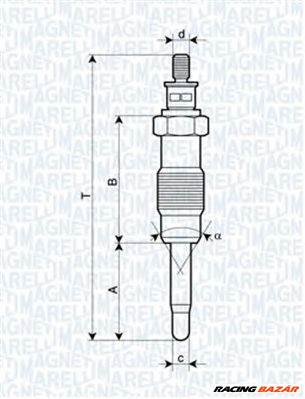 MAGNETI MARELLI 062500300304 - izzítógyertya FIAT LANCIA