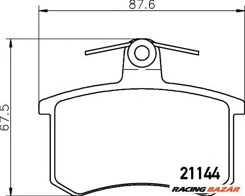 TEXTAR 2114401 - fékbetét ALFA ROMEO AUDI AUDI (FAW) CHERY FIAT JAC LANCIA ZHONGHUA(BRILLIANCE) ZHON 1. kép