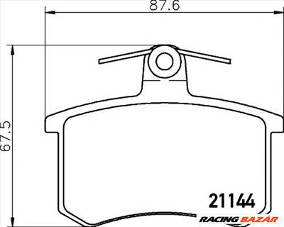 TEXTAR 2114401 - fékbetét ALFA ROMEO AUDI AUDI (FAW) CHERY FIAT JAC LANCIA ZHONGHUA(BRILLIANCE) ZHON