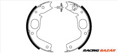 TEXTAR 91056900 - kézifék fékpofakészlet MITSUBISHI MITSUBISHI (GAC)