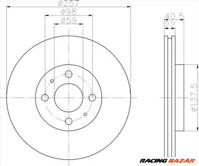 TEXTAR 92069603 - féktárcsa ABARTH ALFA ROMEO CHRYSLER CITROËN FIAT LANCIA PEUGEOT