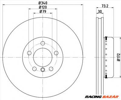 TEXTAR 92264925 - féktárcsa BMW BMW (BRILLIANCE)