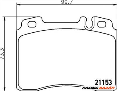 TEXTAR 2115307 - fékbetét MERCEDES-BENZ