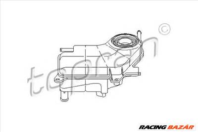 TOPRAN 109 344 - hűtőfolyadék kiegyenlítőtartály AUDI SEAT