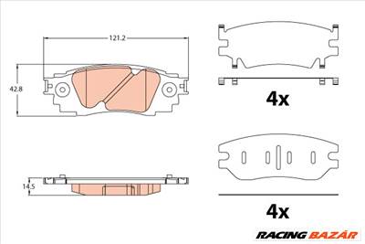 TRW GDB2183 - fékbetétkészlet, tárcsafék LEXUS TOYOTA