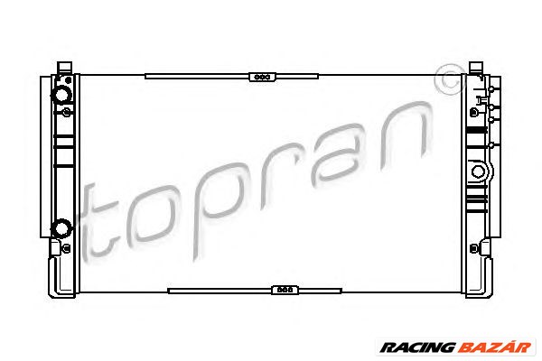 TOPRAN 113 326 - Vízhűtő (Hűtőradiátor) VW 1. kép