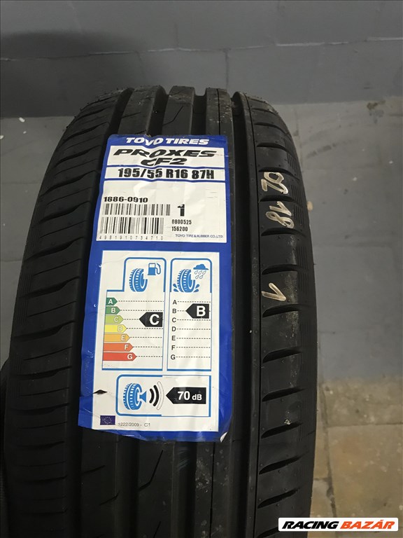 TOYO TIRES 195/55 R16 DOT0218 nyárigumi 2. kép