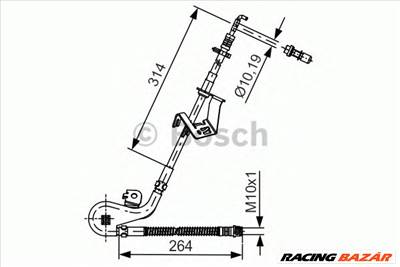 BOSCH 1 987 481 428 - fékcső CITROËN PEUGEOT