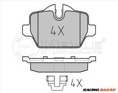 MEYLE 025 236 2316/PD - fékbetét BMW BMW (BRILLIANCE) MINI