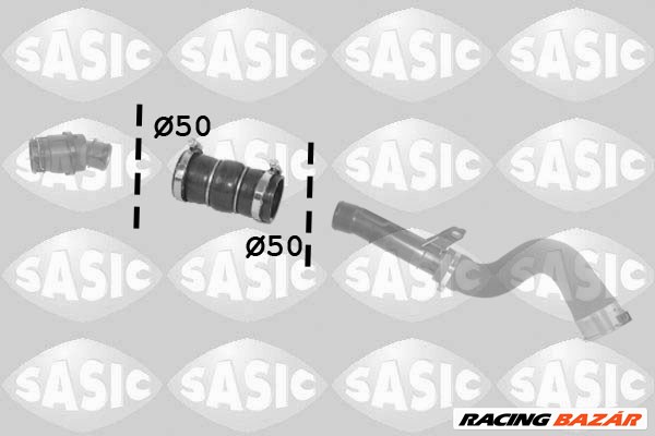 SASIC 3334028 - Töltőlevegő cső DACIA RENAULT 1. kép