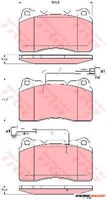 TRW GDB1603 - fékbetét ALFA ROMEO LANCIA