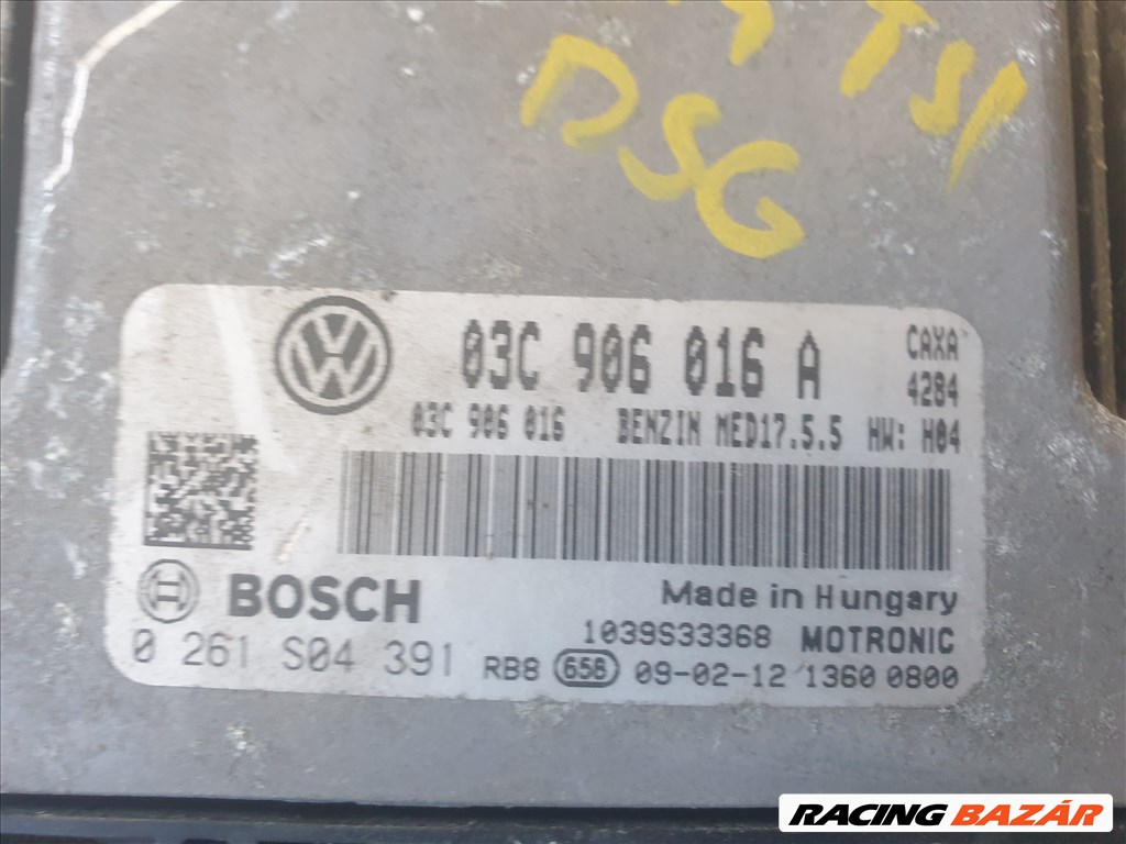 Volkswagen Golf VI CAXA motorvezérlő 03C 906 016 A 3. kép