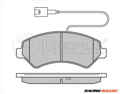 MEYLE 025 244 6619/W1 - fékbetét CITROËN FIAT OPEL PEUGEOT VAUXHALL