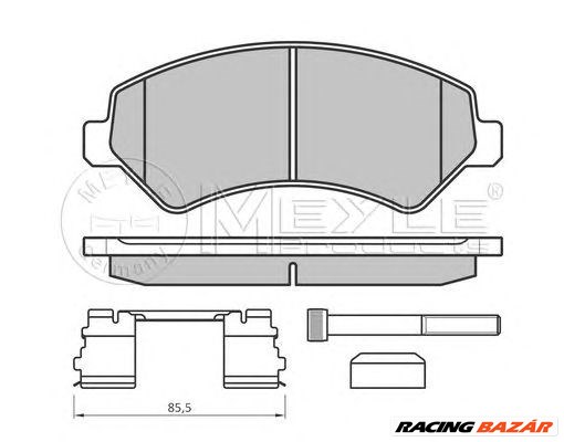 MEYLE 025 244 6619/W2 - fékbetét CITROËN FIAT OPEL PEUGEOT VAUXHALL 1. kép