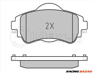 MEYLE 025 252 2018 - fékbetét CITROËN