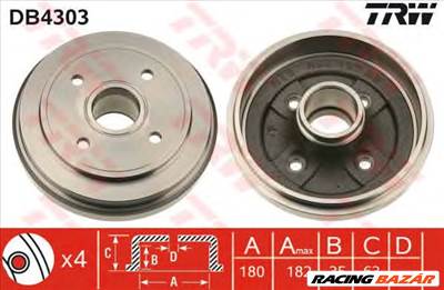 TRW DB4303 - fékdob OPEL SUZUKI VAUXHALL