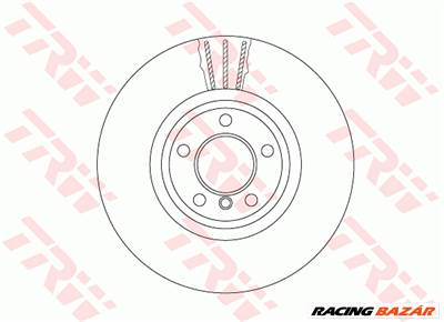 TRW DF6615S - féktárcsa BMW