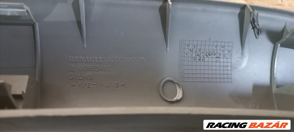 Renault TRAFIC 01-től Bal oldali A oszlop belső műanyag takaró 0001753 8200390178 7. kép