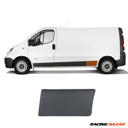 Renault Trafic II gyári új díszléc hátsó kerék előtti bal oldal 2001-2014-ig 1. kép