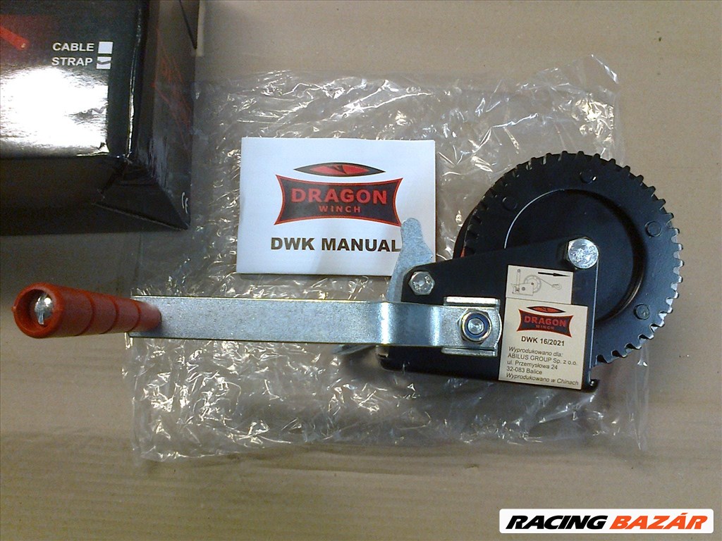 Dragon DWK 12 kézi csörlő - hevederes Új Teherbírás: 540 kg  1. kép