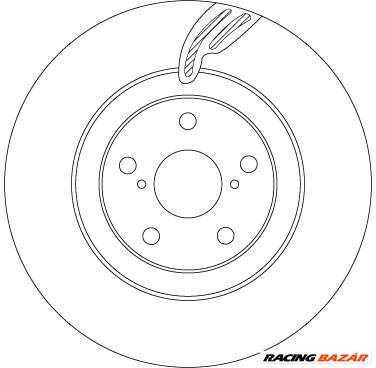 TRW DF6792S - féktárcsa LEXUS TOYOTA
