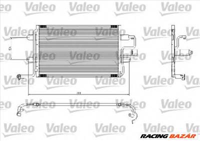 VALEO 817244 - klíma kondenzátor AUDI PEUGEOT SEAT SKODA SUBARU VW