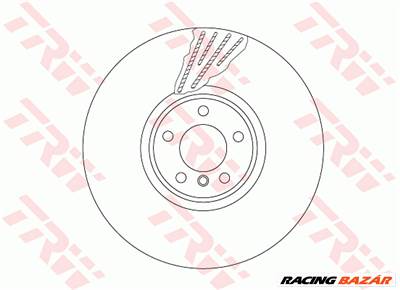 TRW DF6618S - féktárcsa BMW
