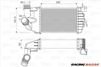 VALEO 818556 - töltőlevegő-hűtő OPEL VAUXHALL