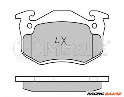 MEYLE 025 210 9615/W - fékbetét RENAULT