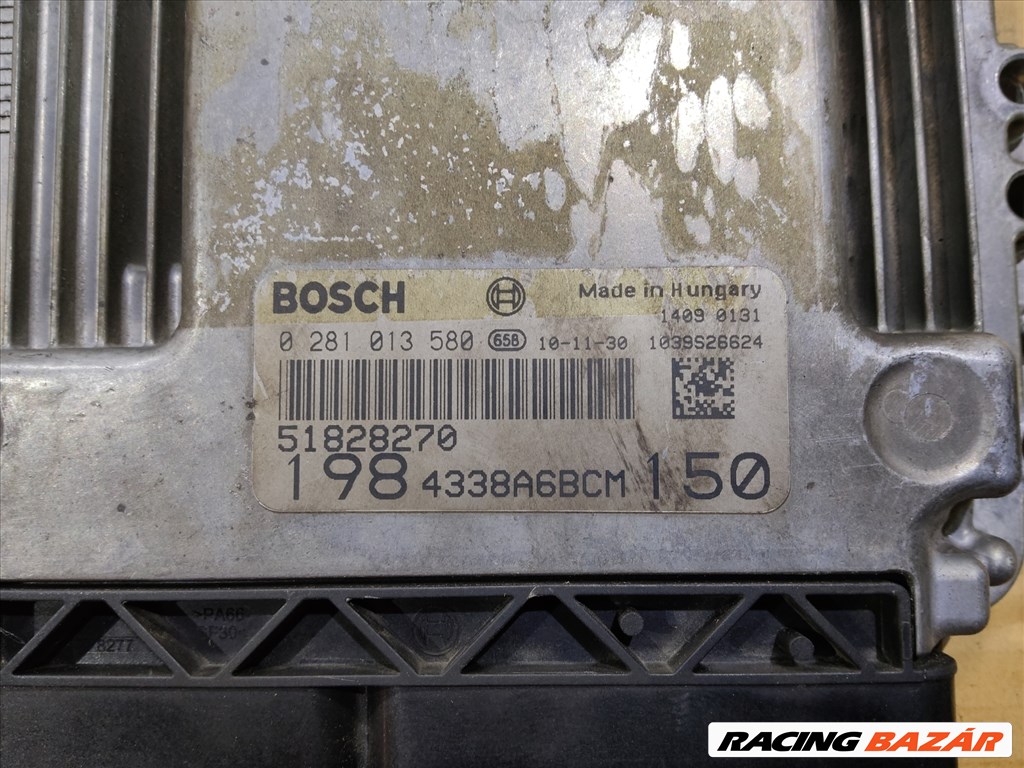 166151 Fiat Bravo 2007-2014 1,9 16v Diesel motorvezérlő szett 0281013580 , 51828270  2. kép