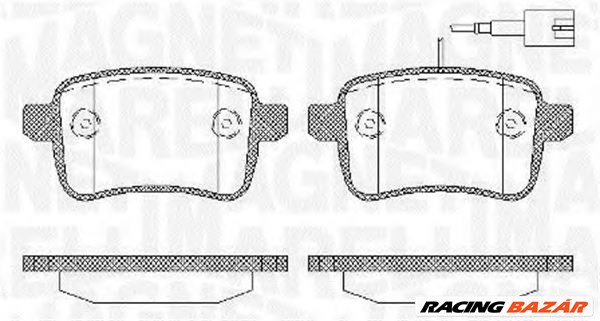 MAGNETI MARELLI 363916060129 - fékbetét ALFA ROMEO DODGE VAUXHALL 1. kép