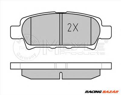 MEYLE 025 240 1416/PD - fékbetét CHRYSLER DODGE JEEP MITSUBISHI