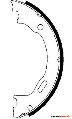 TEXTAR 91057800 - kézifék fékpofakészlet CHRYSLER CHRYSLER (BBDC) DODGE LANCIA MERCEDES-BENZ 1. kép
